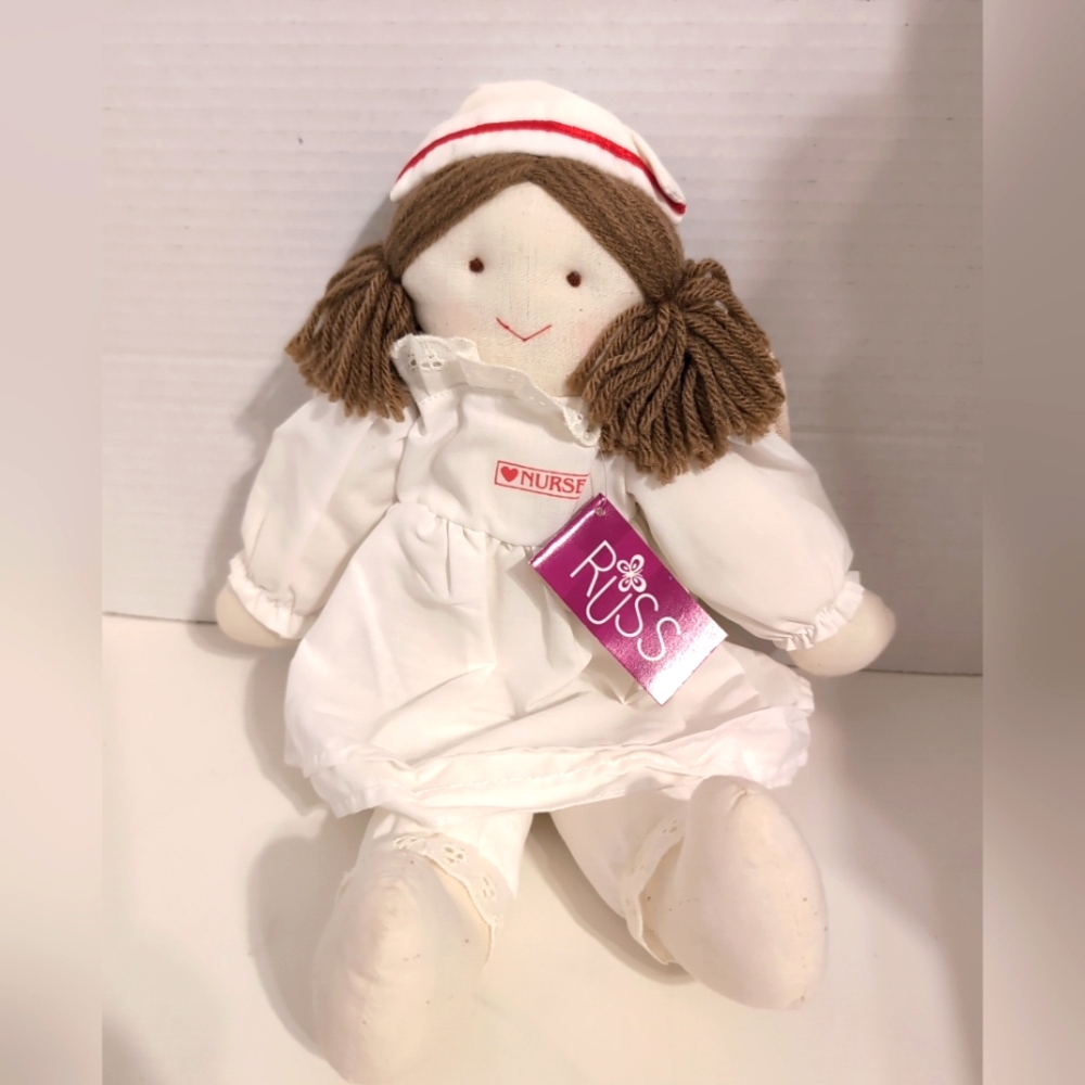 Vtg. Russ‎ Heavenly Helper Nurse Plush NWT